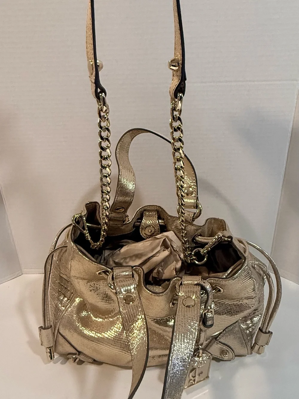 Juicy Couture Metallic Gold Satchel